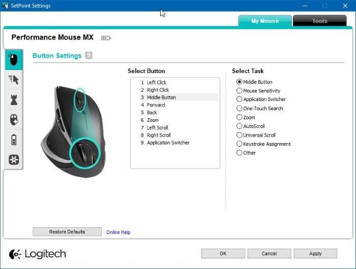 how to download logitech mouse software